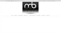 Desktop Screenshot of musicboxpianos.com