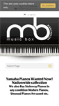 Mobile Screenshot of musicboxpianos.com