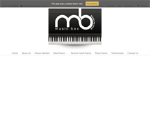 Tablet Screenshot of musicboxpianos.com